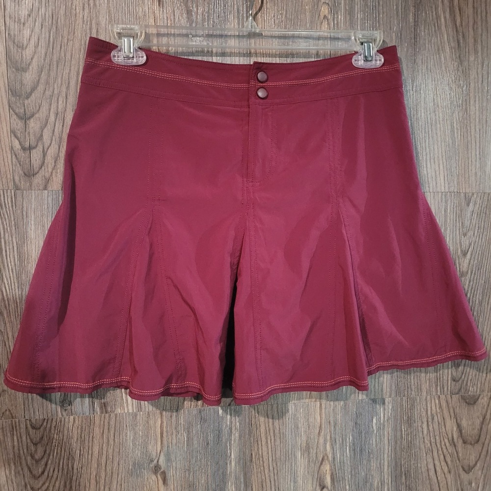 Title Nine Nimblene Athletic Skort Size 8 Mulberry Purple Zip Pocket Golf Tennis